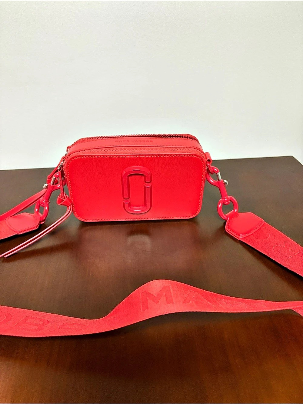 Marc Jacobs The Monochrome Snapshot Camera Bag Red Crossbody